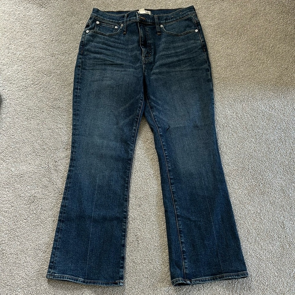 Madewell mid rise kick out jeans